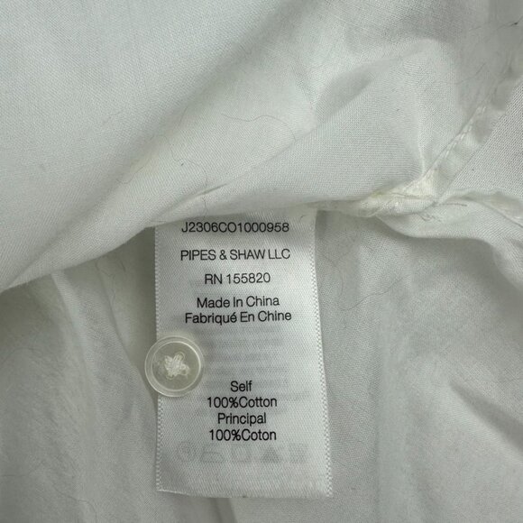 Veronica Beard Women's Milly Shirt Ruffle Short Sleeve Size M $228 - Picture 6 of 8